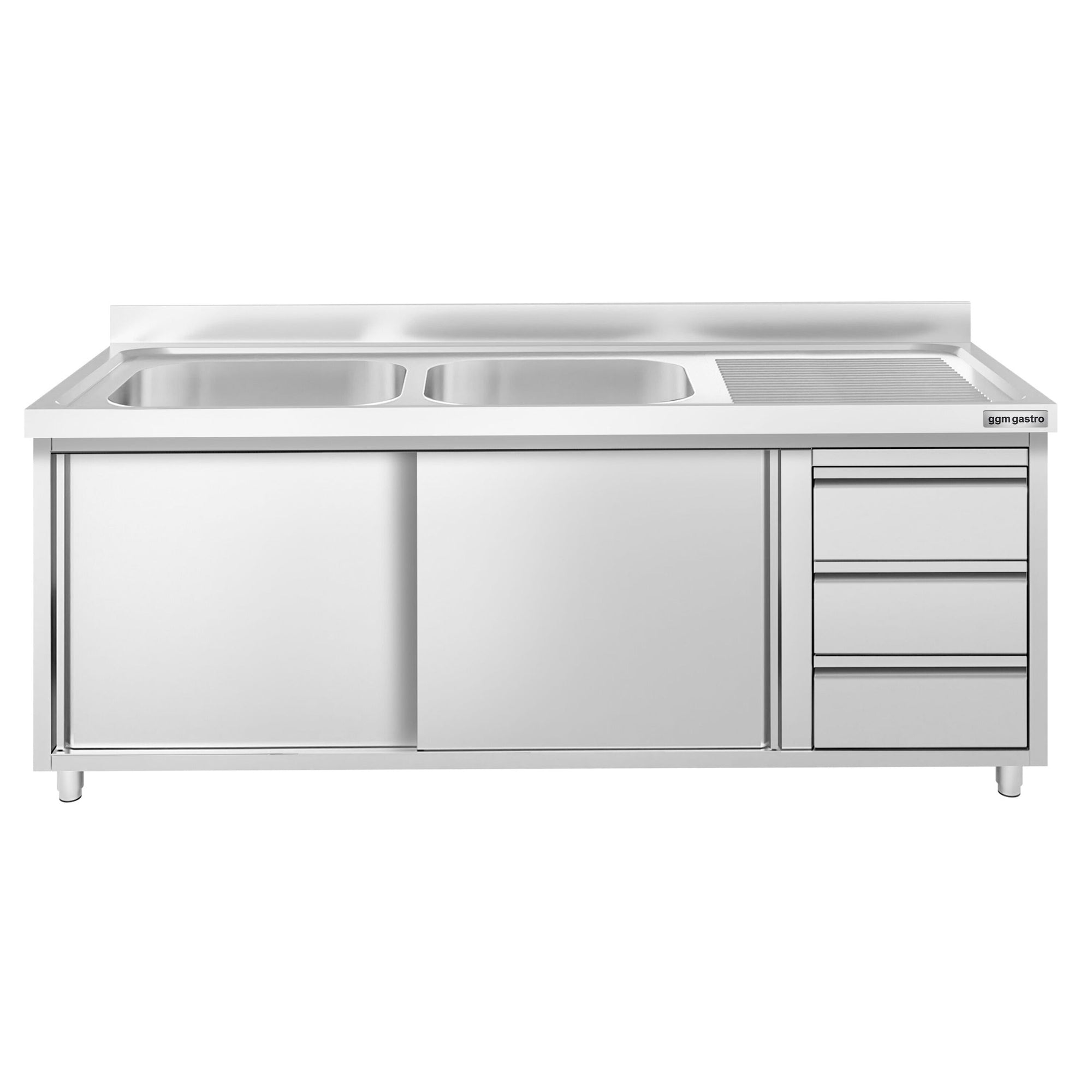 GGM Gastro Nerezová Dřezová Skříňka PREMIUM 2000 x 700 mm