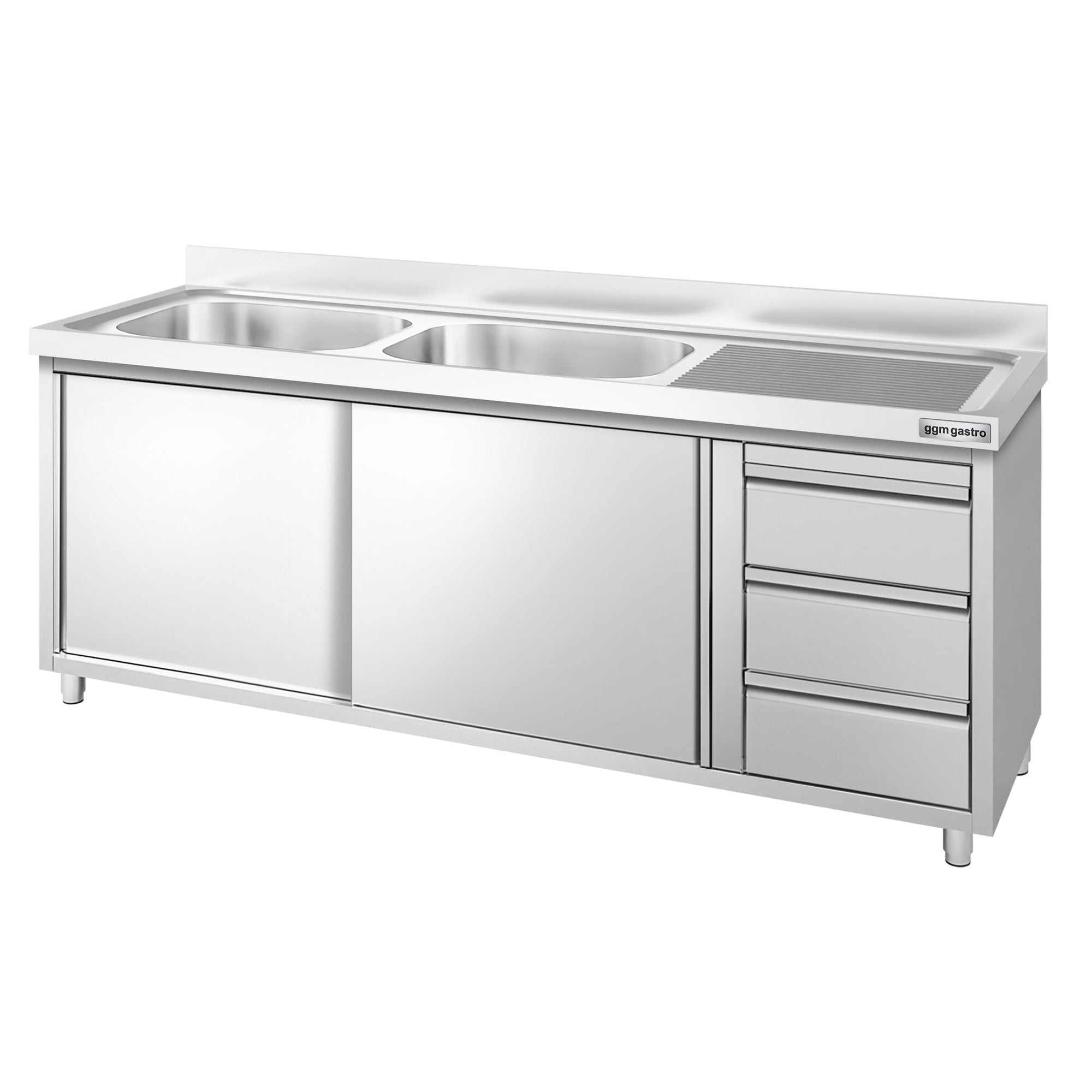 GGM Gastro Nerezová Dřezová Skříňka PREMIUM 2000 x 700 mm