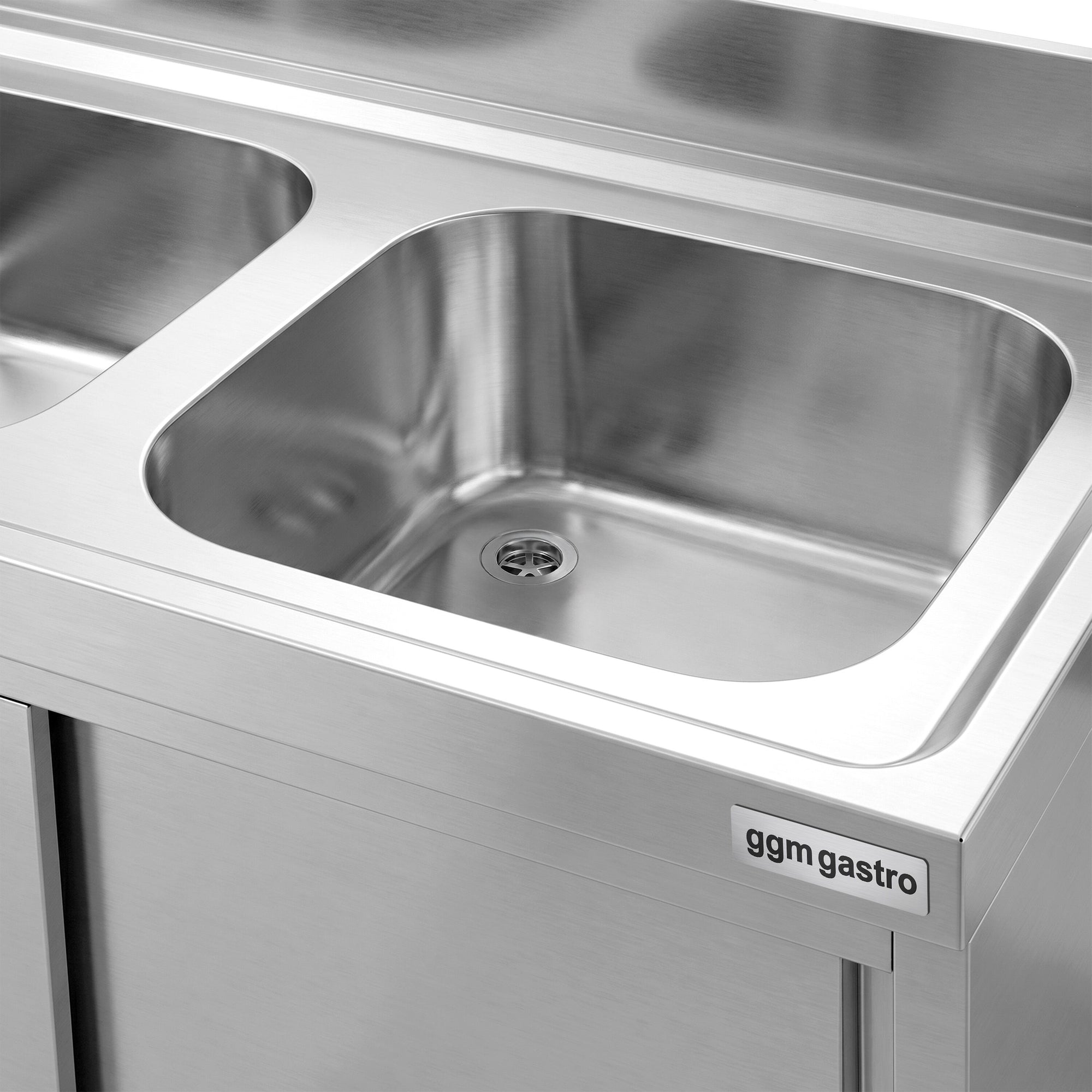 GGM Gastro PREMIUM Nerezová Dřezová Skříňka 2000 mm 2 Dřezy