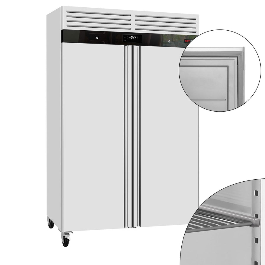 GGM Gastro Nerezová Mrazicí Skříň ECO 1200 l se 2 Dveřmi