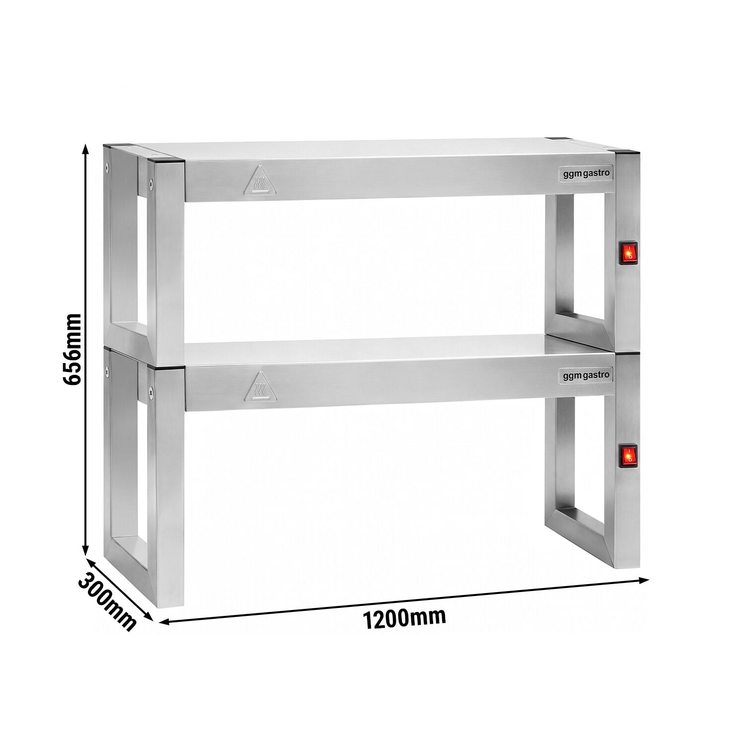 GGM Gastro WBIH1200#2 Infrarot-Wärmebrücke 1200 mm 300 mm 656 mm 6 Wärmelampen