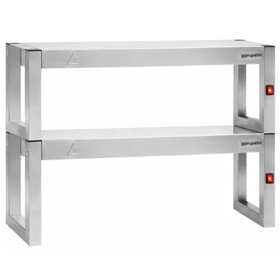GGM Gastro Infrarot Wärmebrücke 1800 mm 300 mm Edelstahl 10 Wärmelampen