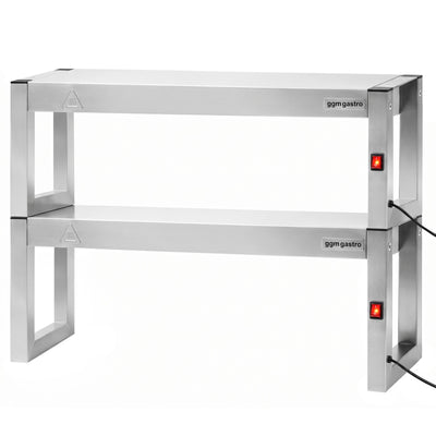 GGM Gastro Infrarot Wärmebrücke 1800 mm 300 mm Edelstahl 10 Wärmelampen