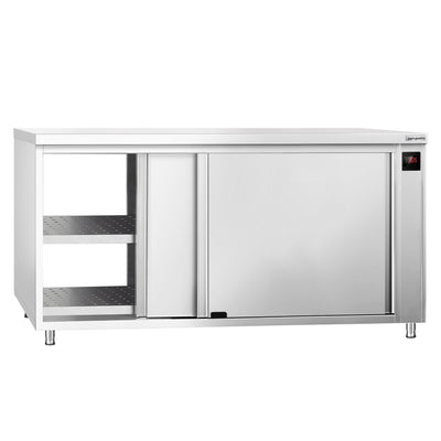 Edelstahl Heizschrank PREMIUM 2000 mm Digital