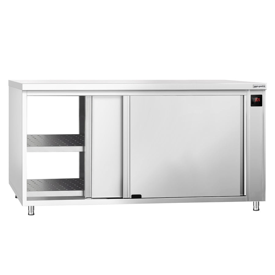Edelstahl Heizschrank PREMIUM 2000 mm Digital