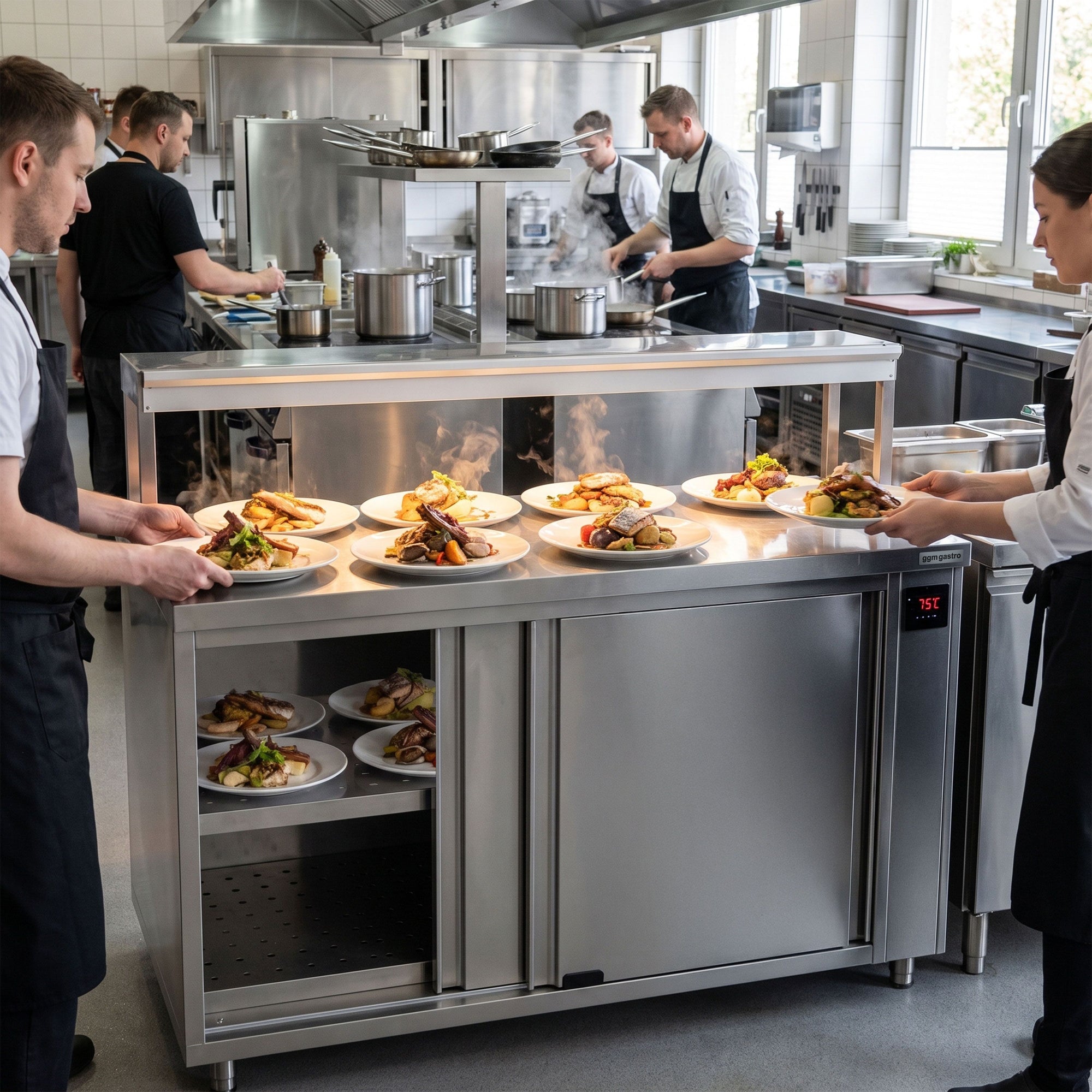 GGM Gastro Nerezová Ohřívací Skříň PREMIUM 1000 mm 206 l