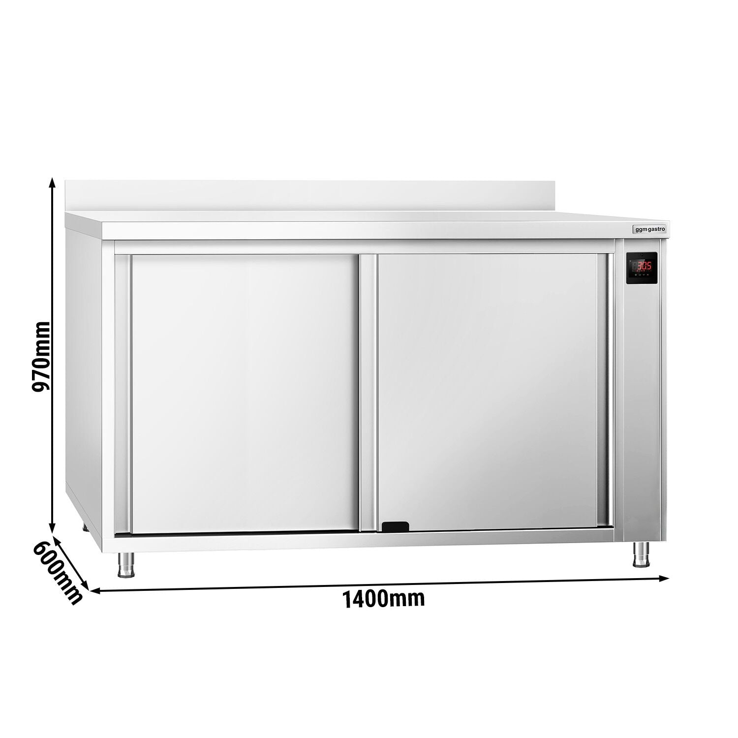 GGM Gastro Heizschrank PREMIUM 1400 mm Digital