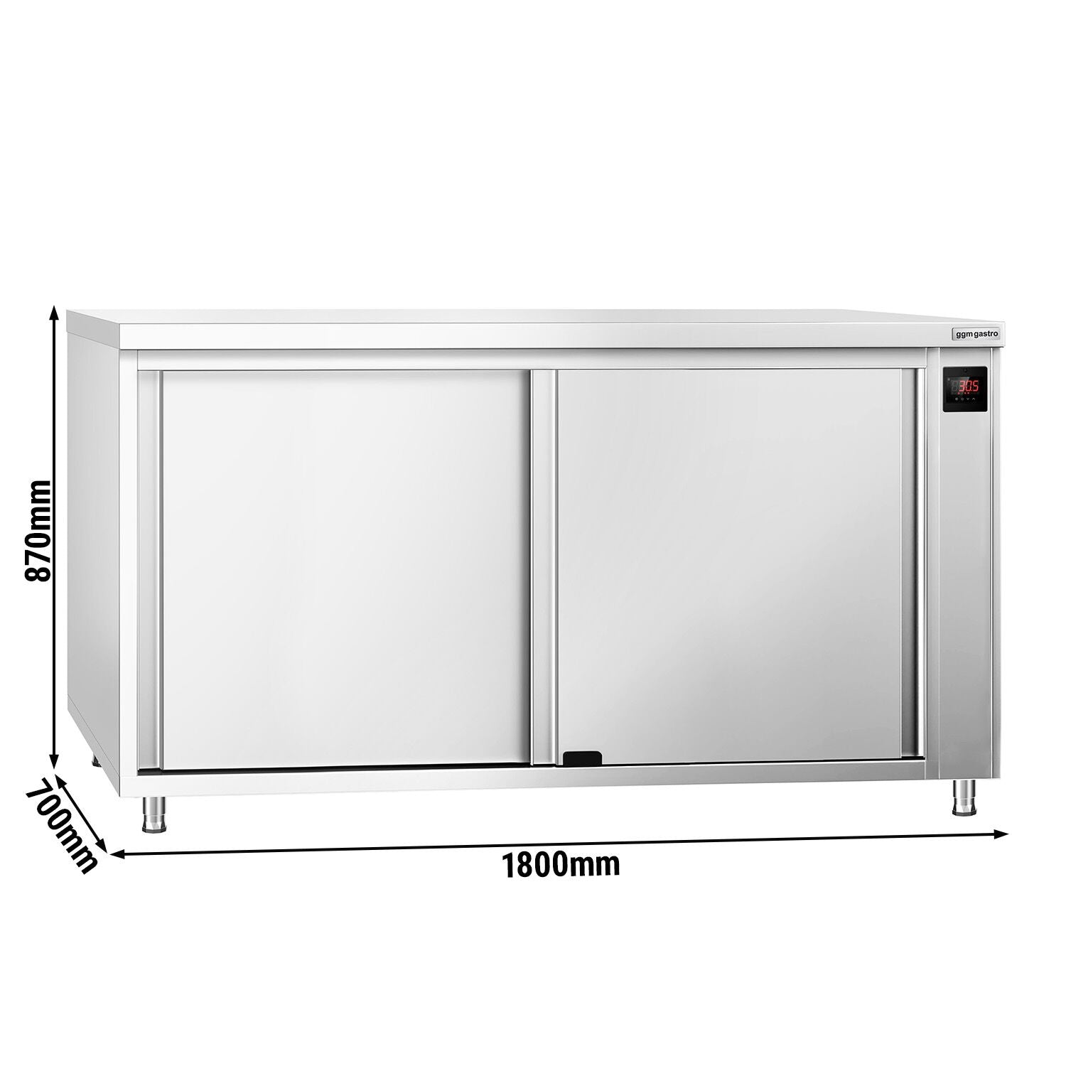 GGM Gastro Heizschrank PREMIUM 1800 mm Digital