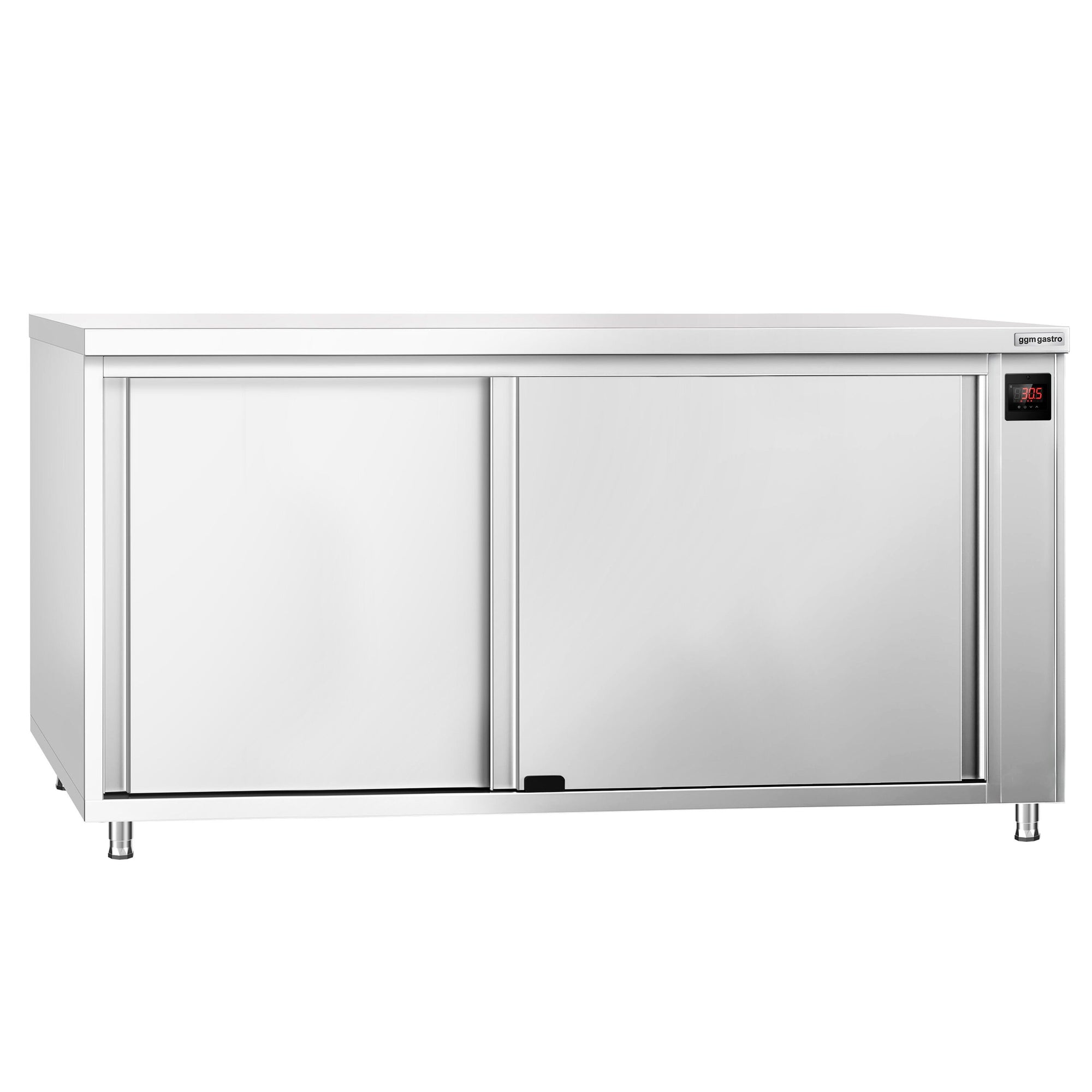 Edelstahl Heizschrank PREMIUM 2000 mm Digital