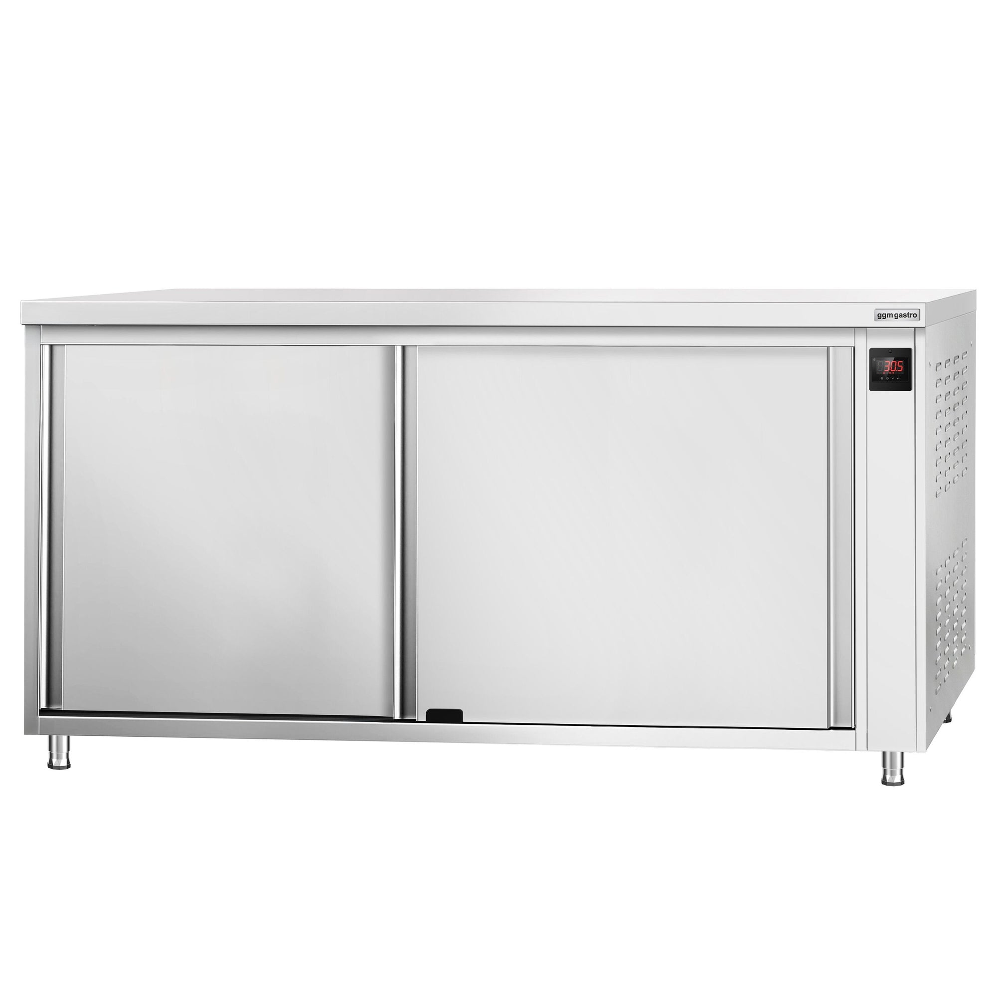 Edelstahl Heizschrank PREMIUM 2000 mm Digital