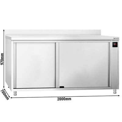 GGM Gastro Nerezová Ohřívací Skříň PREMIUM 2000 mm Digitální