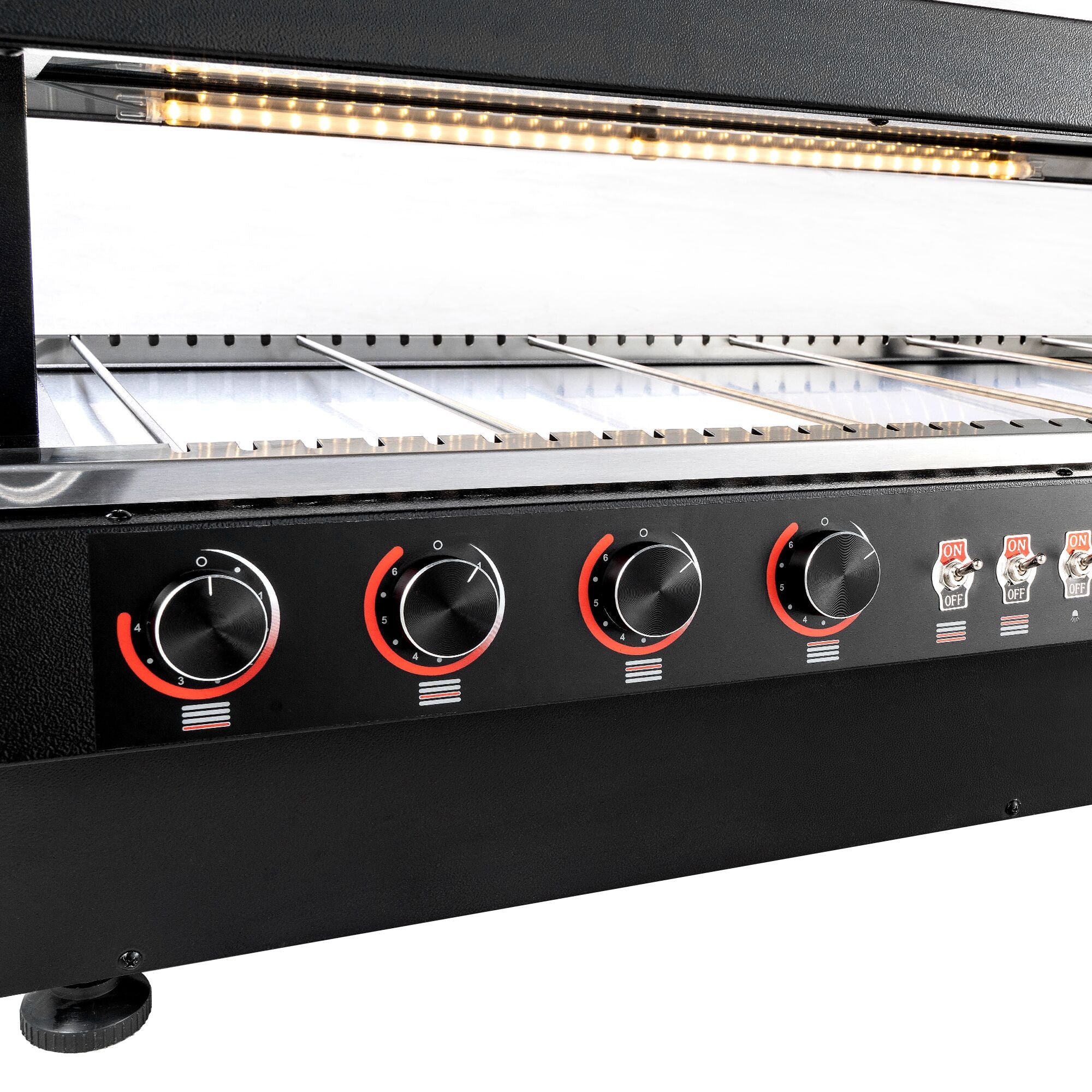 GGM Gastro Ohřevná Vitrína 995 mm 1,02 kW Se 3 Policemi Černá