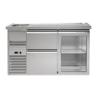 GGM Gastro Výčepní Pult Premium PLUS 1550 mm 2 Zásuvky