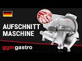 GGM Gastro Profesionální Nářezový Stroj Self-Lock 250 W Ø 275 mm