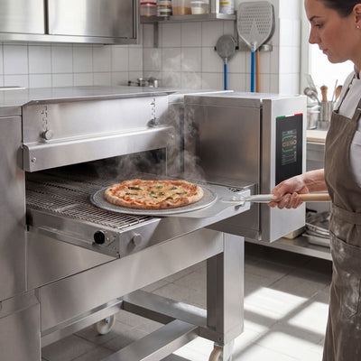 GGM Gastro Elektrická Pásová Pec na Pizzu 1820 mm 2450 mm Dotykový Displej