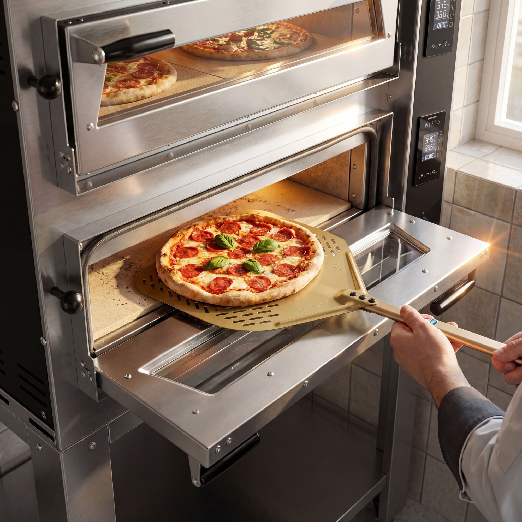 GGM Gastro Elektrická Pizza Pec Digitální 2 Komory 35 cm