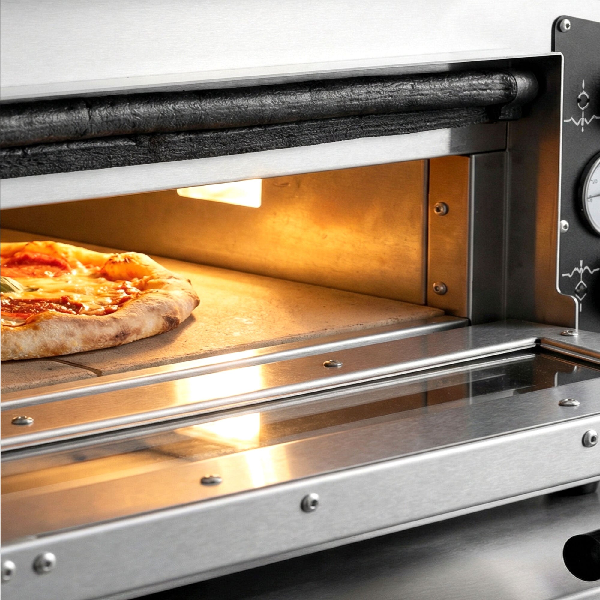 Elektrická Pizza Pec 6+6× 35 cm Manuální s Podstavcem