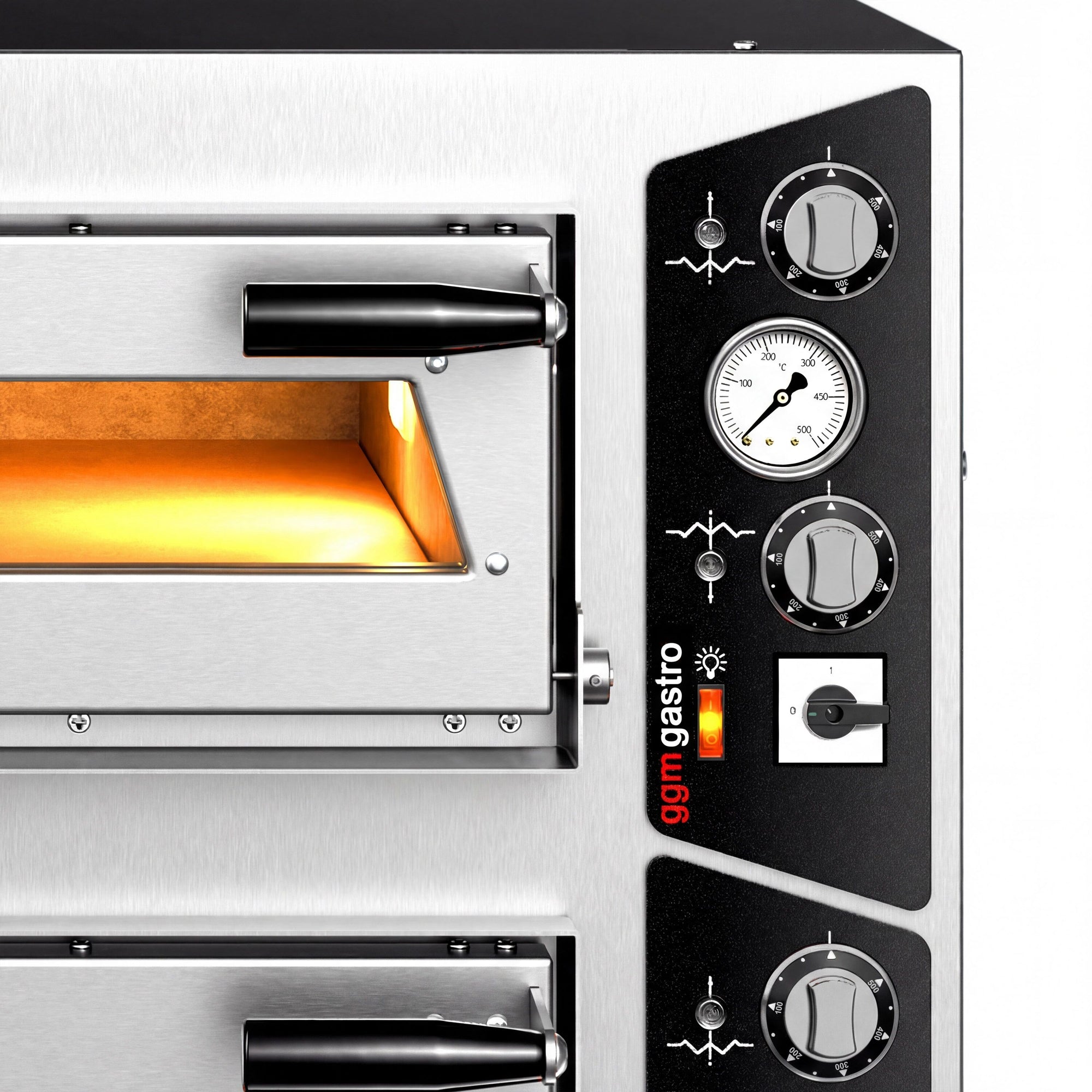 Elektrická Pizza Pec 6+6× 35 cm Manuální s Podstavcem