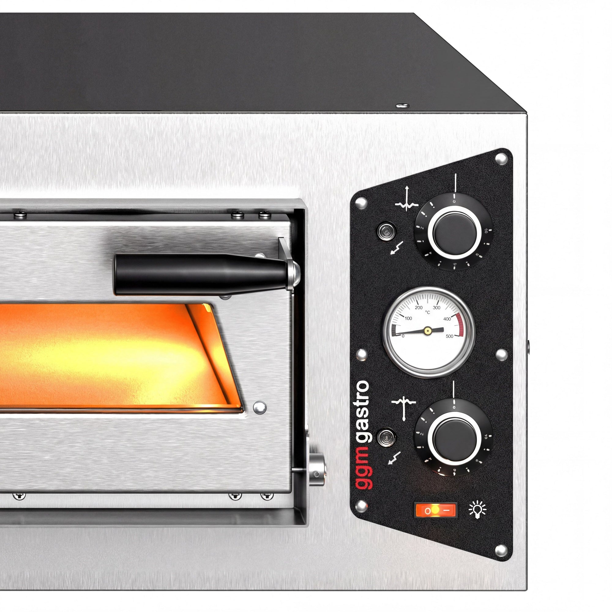 Elektrische Pizzaofen 4x 30 cm Manuell Inkl. Untergestell